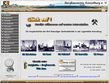 Tablet Screenshot of bergbauverein-ronneburg.de